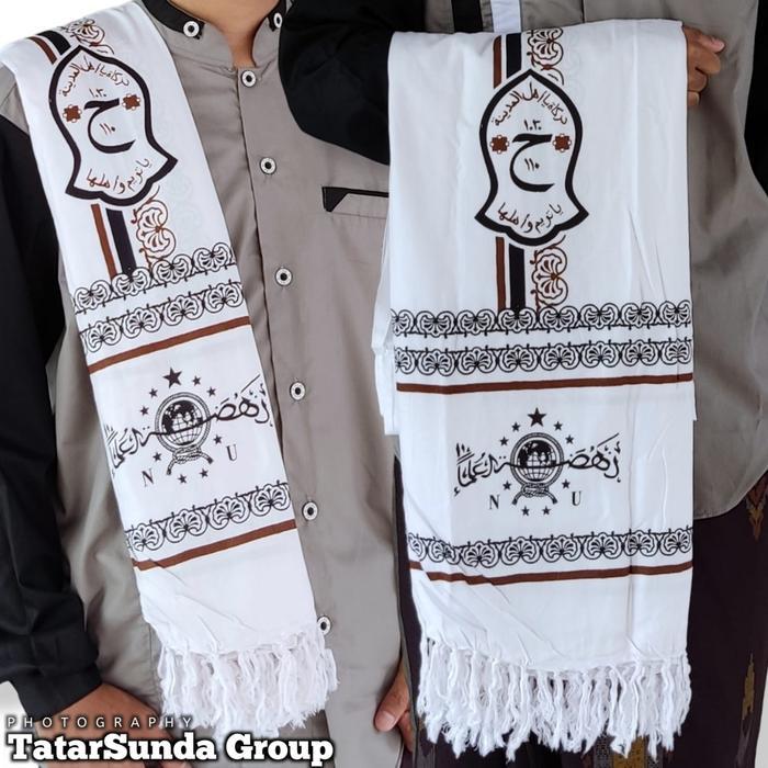 Cod Serban Nu Batik Kasmiri Serban Panjang Serban Arabian Pria Wanita Motif Logo Printing Lembut Dan
