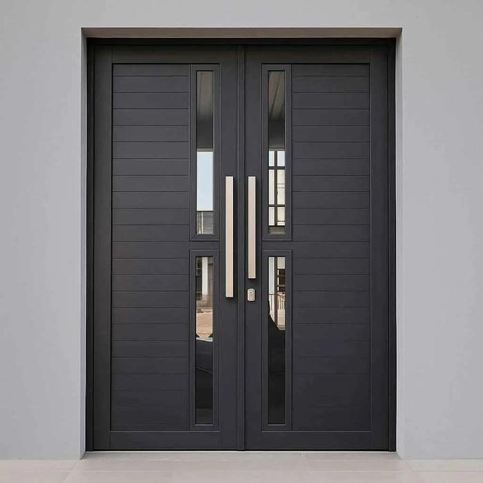 Pintu utama aluminium costum