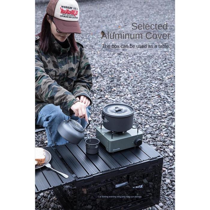 Kotak Penyimpanan Lipat 50L Storage Box Outdoor Camping Campervan Box