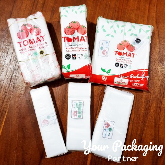 PLASTIK ES LILIN PE TOMAT 3X25 4X15 5X15 6X16 BUNGKUS MINUMAN ES LILIN DLL