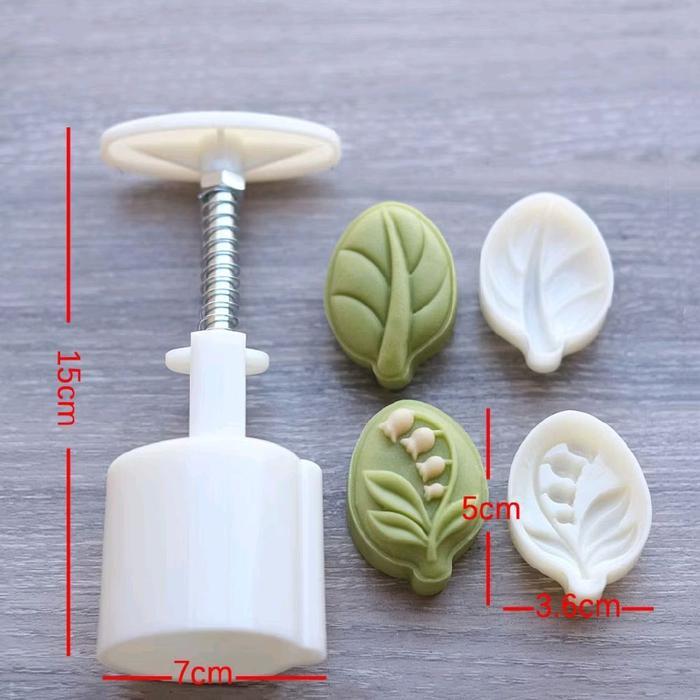 Cetakan Cookies / Angku Nastar - Bentuk Daun // Cetakan Kue Ku Kukis Bentuk Daun