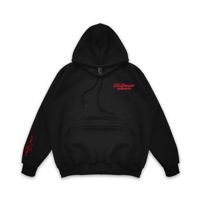 TENDENCIES SWEATER HOODIE EQUIPMENT CHAIN STITCH BLACK