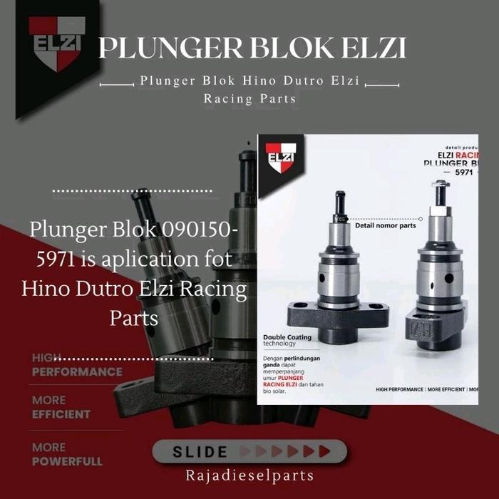 (EKSKLUSIF 12MM) ELZI Plunger Blok Hino Dutro Hino Lohan Canter Plunger blok 090150-5971 Elzi Racing