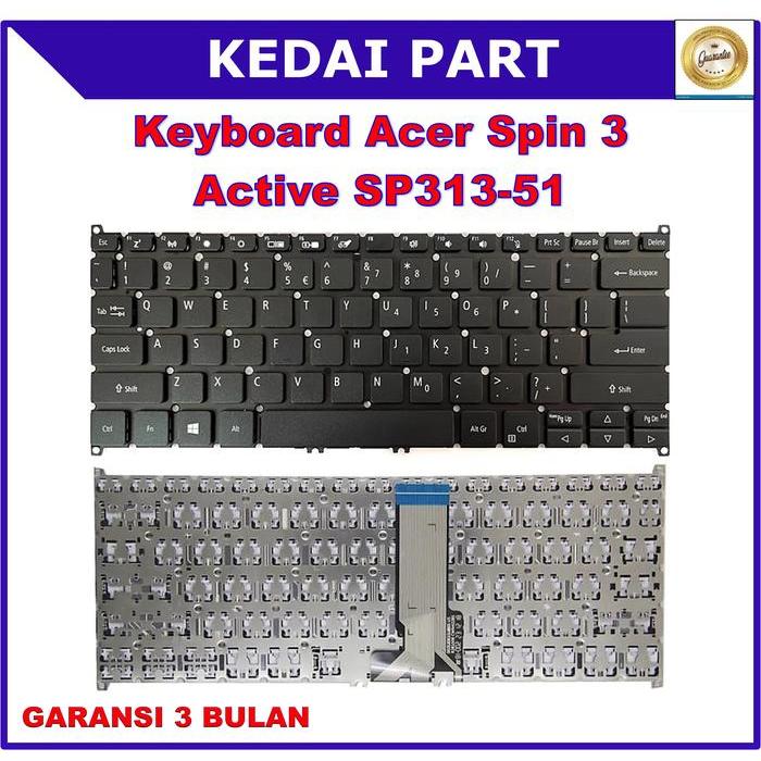 Keyboard Acer Spin 3 Active SP313-51 SP313-51N SP513-55 SP514-51