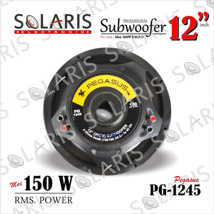 Subwoofer 12 Inch 150 Watt Rms Double Coil Pegasus Pg-1245