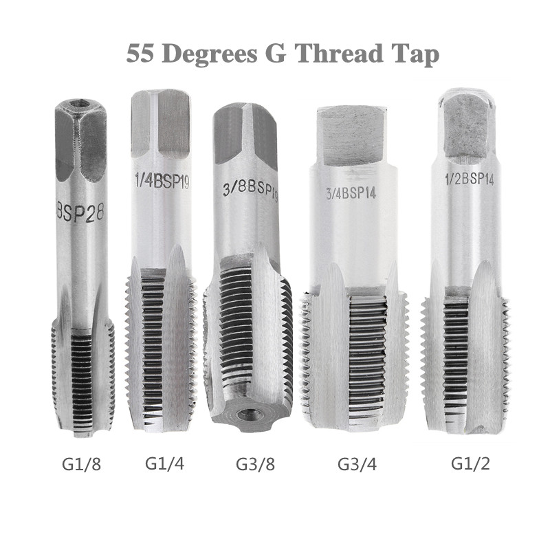 G1/2 G1/4 G1/8 G3/8 G3/4 Thread Tap 55 Degrees Attack Pipe Plate G Tap Hand Tapping Tube Thread Repa