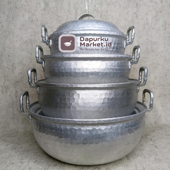 Panci sayur lebar 20-30cm Panci liwet, panci sup alumunium tebal