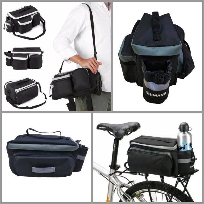 Shimano Bike - Tas Pannier Sepeda / Tas Bagasi Sepeda Free Rain Cover
