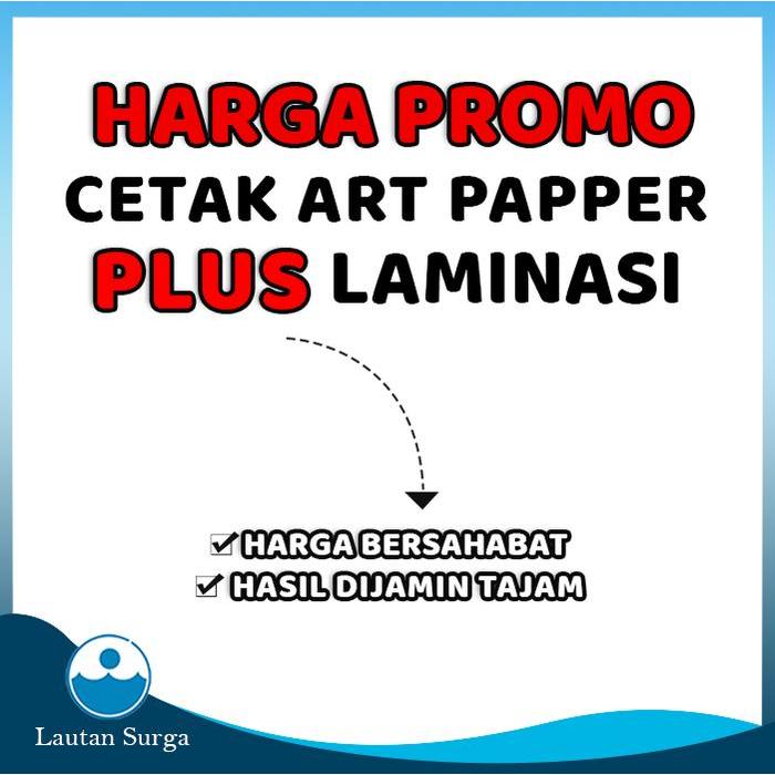 Cetak Art Karton A3 Dan A4 (Plus Laminating) Untuk Mini X Banner