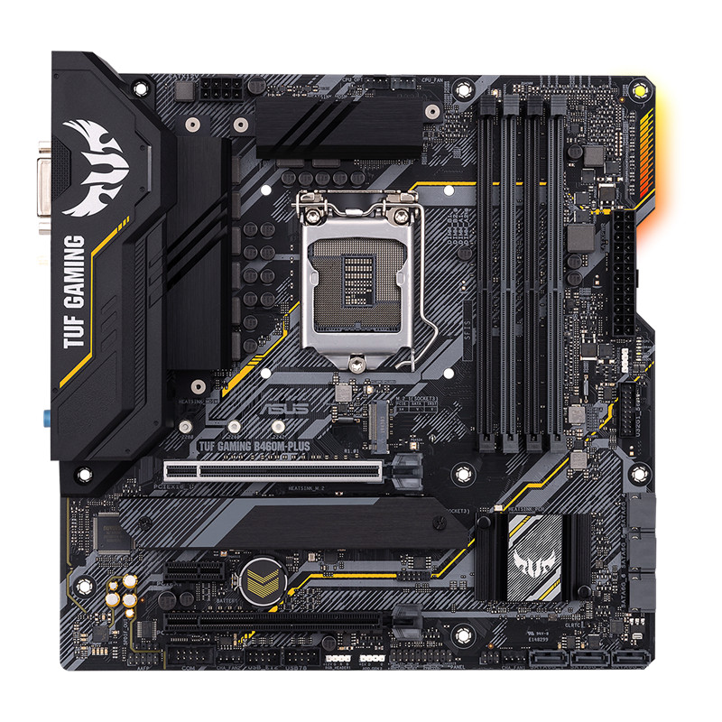 Used ASUS TUF GAMING B460M-PLUS motherboard supports LGA1200 Micro ATX gaming motherboard