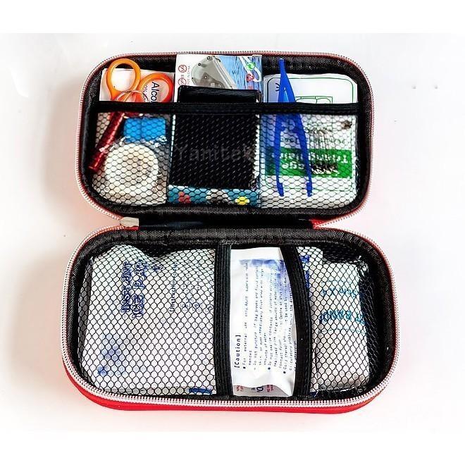 SET PERLENGKAPAN 18IN1 P3K ALAT MEDIS FIRST AID KIT TRAVEL OUTDOOR P3K