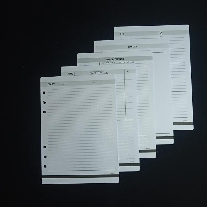 "New" Refill Rados Organizer Agenda A5 Ring 6 / Loose Leaf