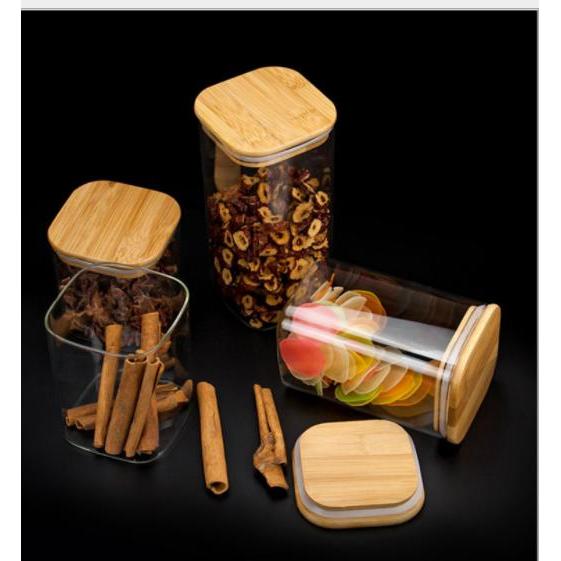 TOPLES KACA ESTETIK KEDAP UDARA PASTA TEH GULA BOX TEH KOPI PERSEGI