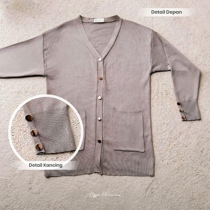 BYNISSA-YEDA CARDIGAN-OUTERWEAR-SWEATER-FASHION MUSLIM-FASHION WANITA-OOTD