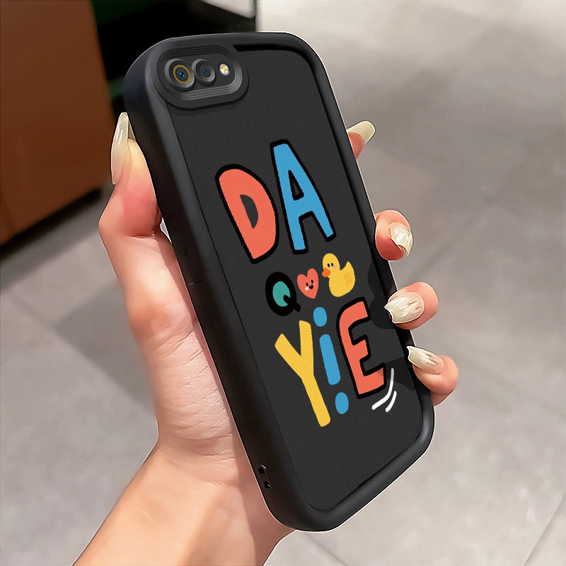 Casing Hp Realme C2 Realme C2s OPPO A1K Case Casing HP Boneka beruang Pola kasus ponsel tangga seder