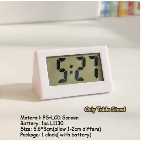 Jam Digital LCD Mini / Jam Meja Digital Portable / Jam Mobil