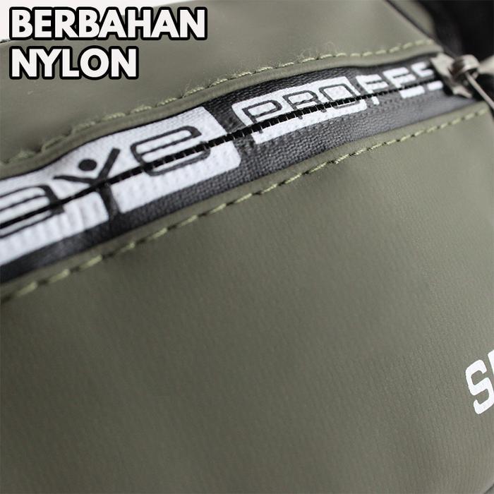 Tas Ikat Pinggang Pria Mini Motif Polos Waitsbag Pria Simple Tas Pinggang Waterproof Multifungsi