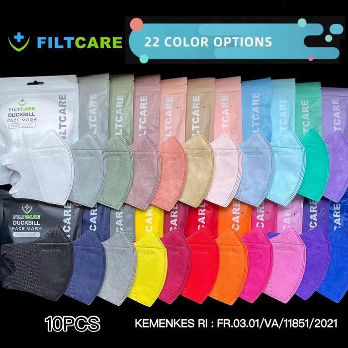 "New" MASKER DUCKBILL 50PCS MEDIS WARNA WARNI HITAM PUTIH COKLAT KUNING MERAH CREAM ABU BIRU HIJAU