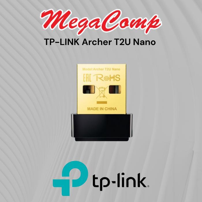 TERLARIS TP-LINK Archer T2U Nano AC600 Nano Wireless USB Adapter WiFi Dongle Band WiFi 5 USB 3.0