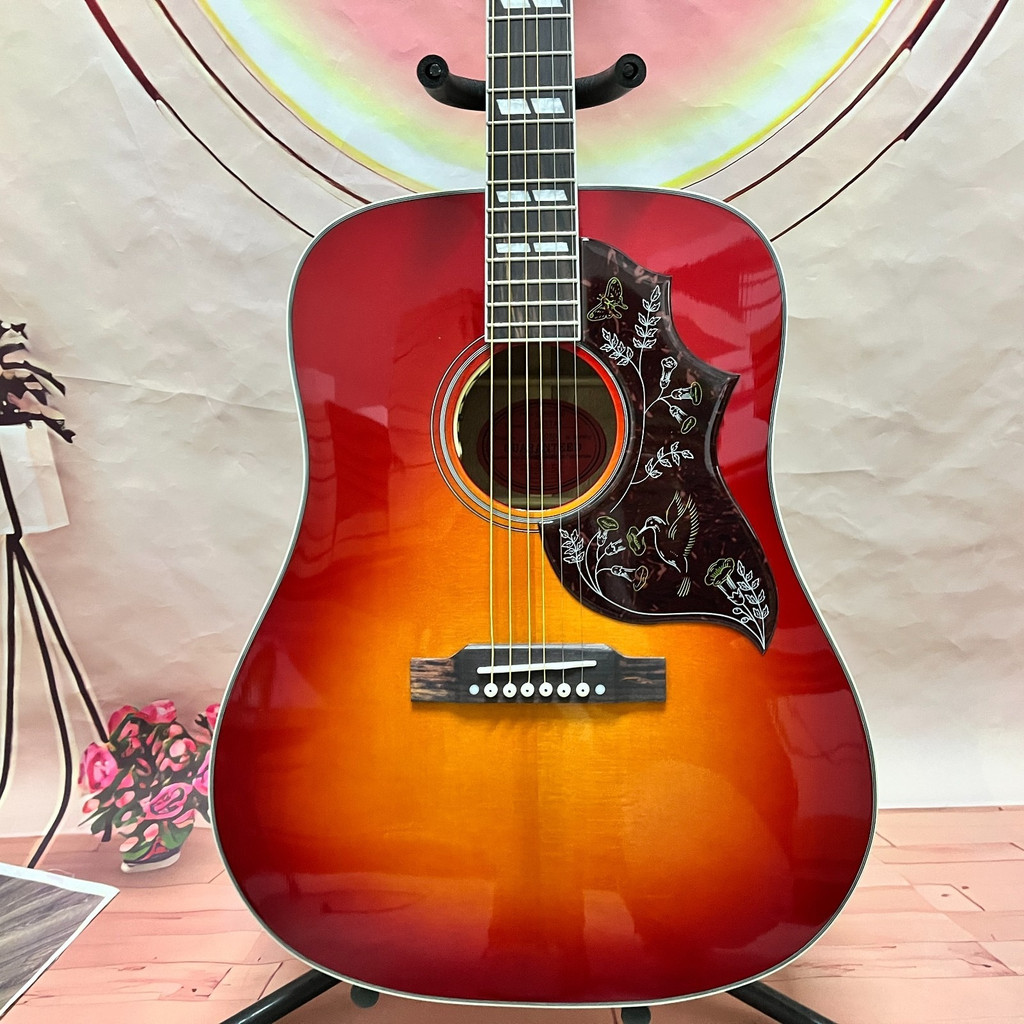 Baru Sunburst Acoustic Guitar&pickup Spruce Top