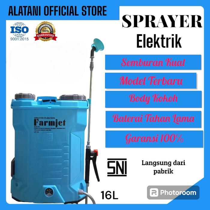 POMPA SPRAYER ELEKTRIK FARMJET 16LITER (pompa sprayer elektrik farmjet 16liter)