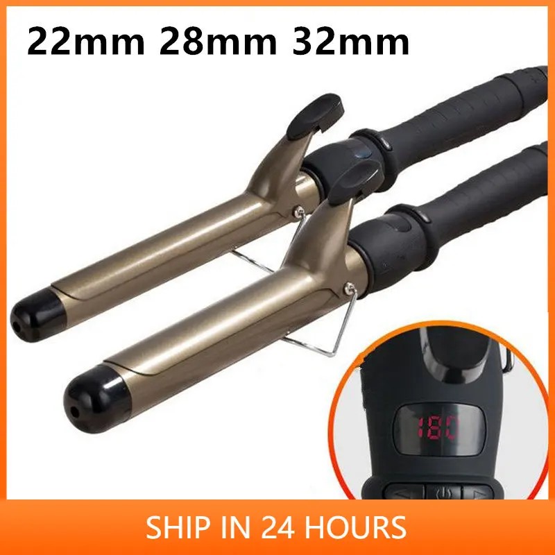 Professional 22Mm 32Mm Lcd Hair Curler Adjustment Temperature Hair Curler Ceramic Curling Roller