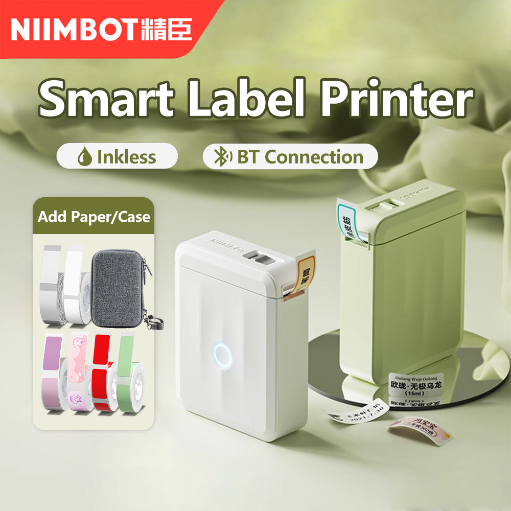 Niimbot D110 Label Printer Bluetooth Mini Adhesive Portable Smart Label Maker UV Without Ink For