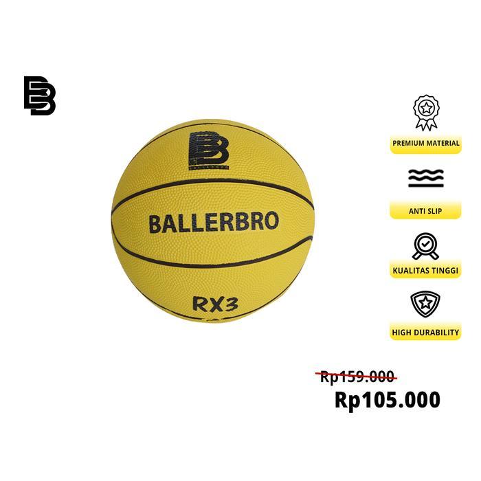 Bola Basket Ballerbro Rx3 (Rubber) Bola Basket Outdoor Bola Basket Anak Co