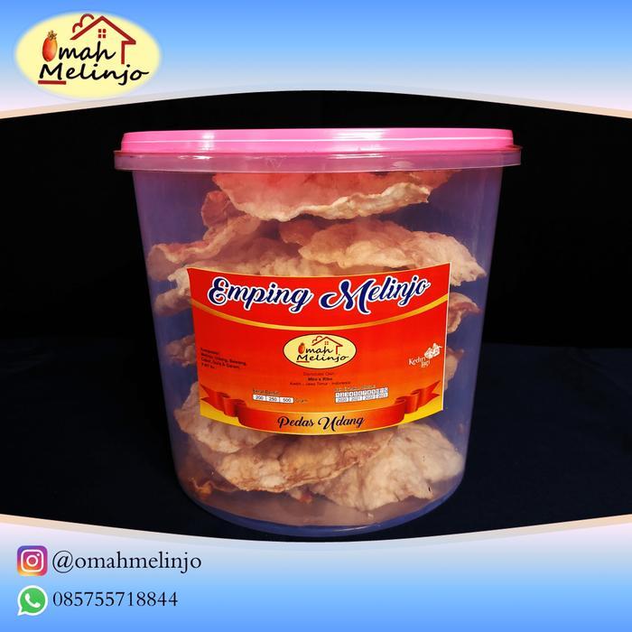 Emping Melinjo Tipis Besar Matang Pedas/Manis Udang By Omah Melinjo