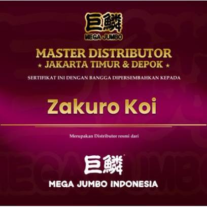 MEGA JUMBO GROWTH KOI FOOD IMPORT PAKAN KOI PEMBESARAN