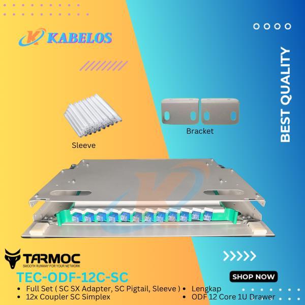 Fiber Optic ODF/OTB 12 Core SC Lengkap Rackmount ODF 12C SC