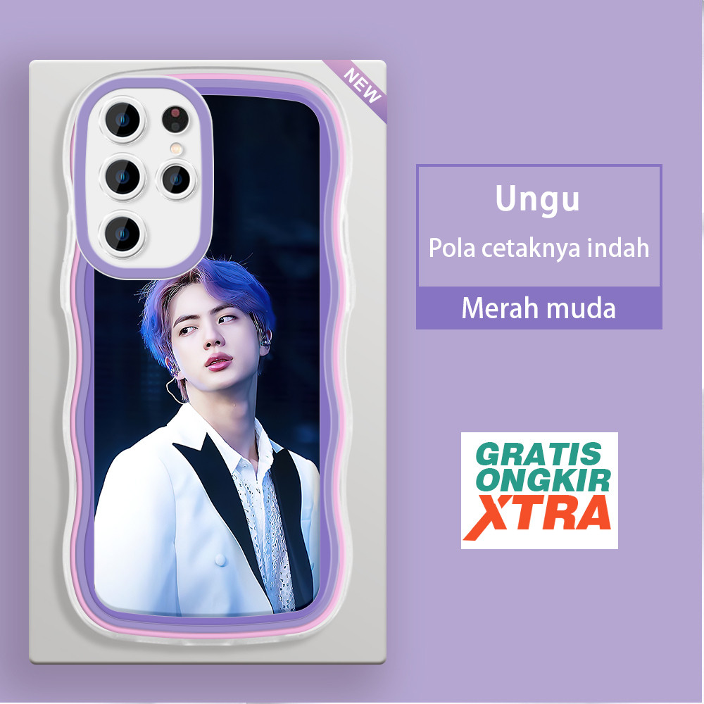 Casing HP Samsung S20 PLUS S21 FE Note 10 LITE 20 Plus S22 ULTRA 5G  Pola BTS Kim Seok Jin  warna-wa