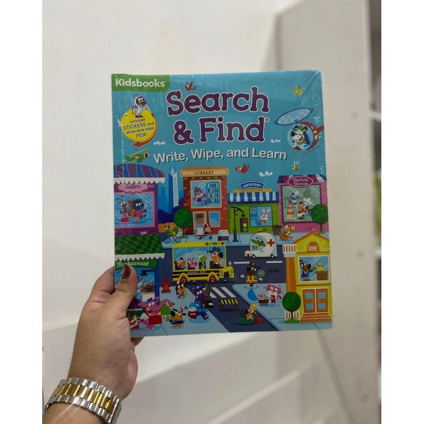Book Search & Find : Write, Wipe, and Learn