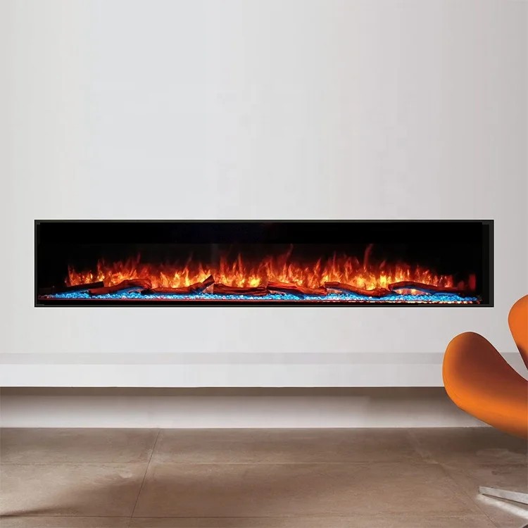 Electric FireplaceModern 3 Sided Fireplace 72inch Electric Fireplace Flame Heater Insert Electric 72
