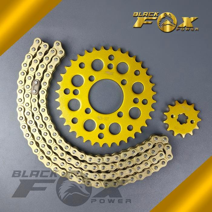 Gear Gir Set Paket Gold Smash New (40T) Titans Arashi Shogun 110 125 14T 40T 428H 110L