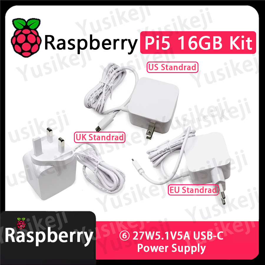 Original Raspberry Pi 5 16GB Board and raspberry Pi 5 16GB KIT(PI5 16GB+Case+Fan+Power Supply+HDMI