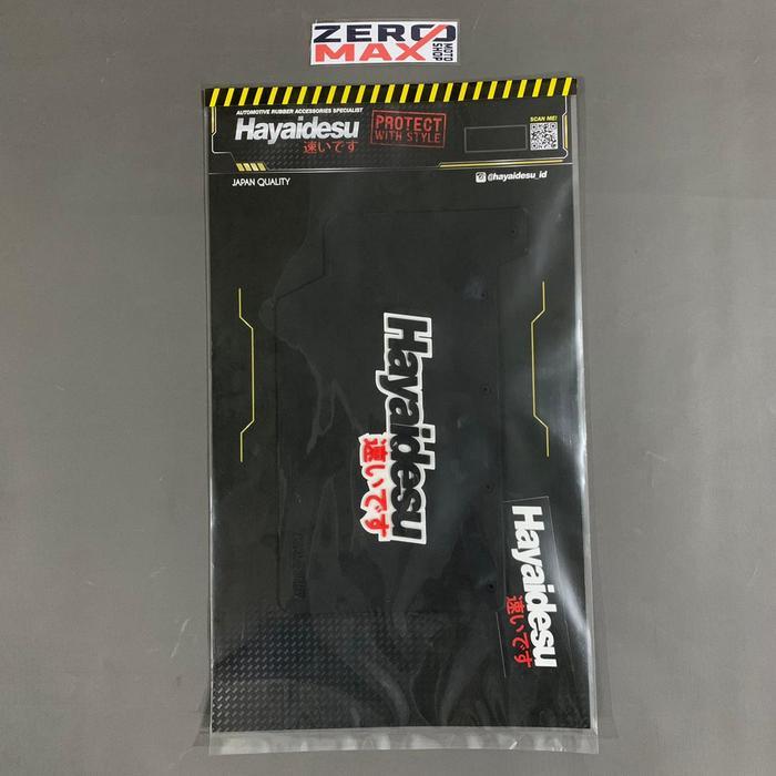 MUDFLAP MUD FLAP HAYAIDESU KARET PENAHAN LUMPUR BEAT FI ESP BLACK