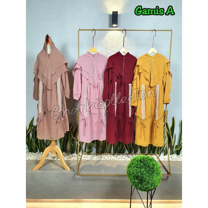 Ini Murah Gamis Ceruty Babydoll Anak Premium/ Gamis Ceruty Babydoll Renda/ Gamis Ceruty Babydoll