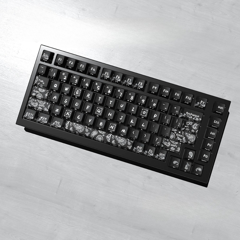 Cashew Flower Theme Keycap Set 132key PBT Custom Retro Keyboard Cap Cherry Profile KeyCap for