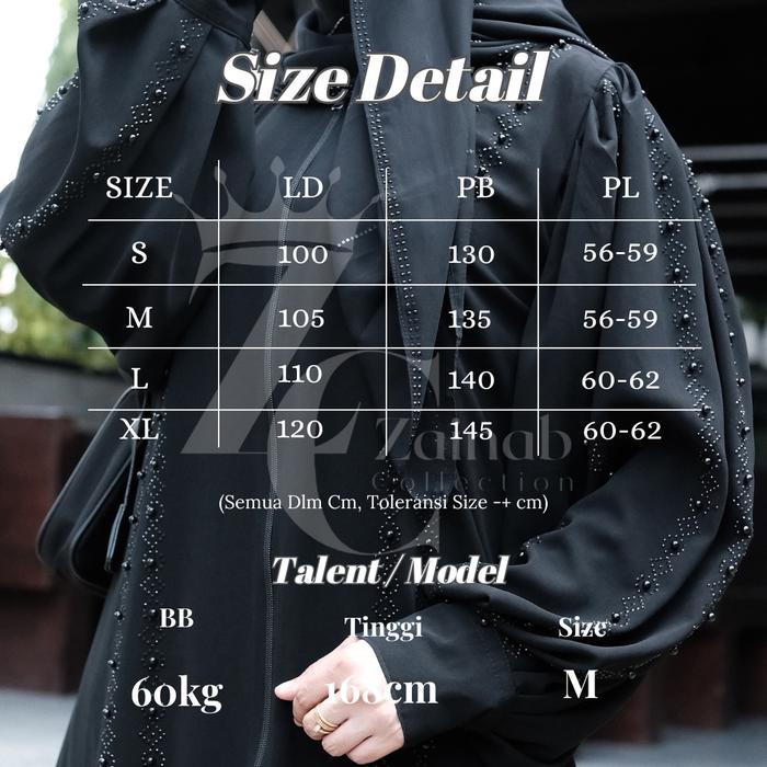 ( NEW 5.5 FITRIA ABAYA ) Remaja black by zainab collection