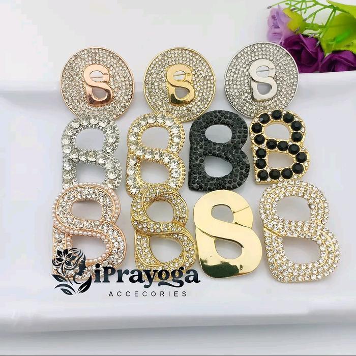 Bros Buttonscarves KW Bros B Bros Dada Bros Mini Bros Bahu Bros Aksesoris Fashion Wanita button