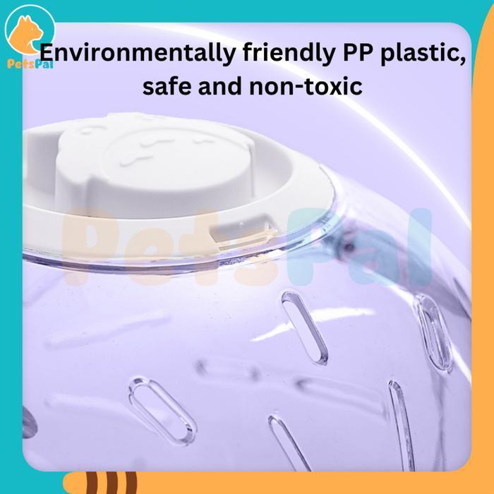 Bola Lari Roda Lari Hamster Transparan Lampu Menyala Hamster Toy Running Ball Light