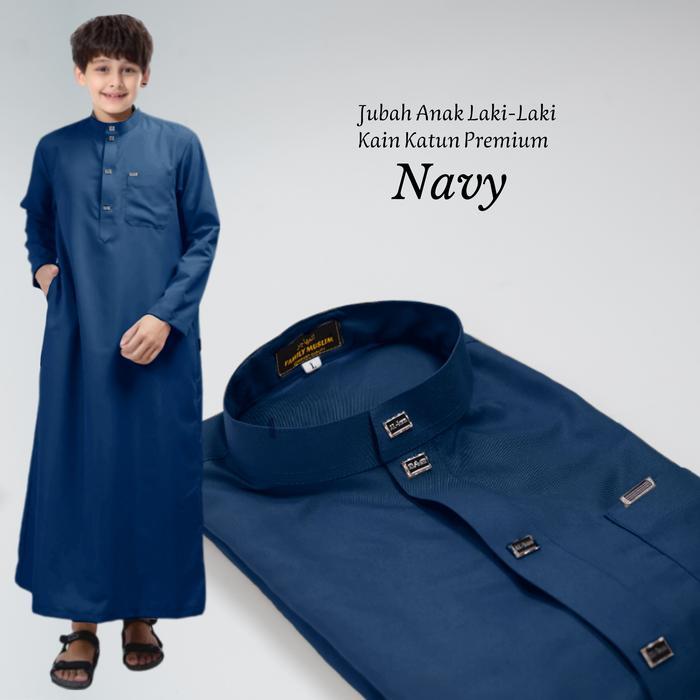Al Haz Jubah Anak Laki-Laki Lengan Panjang Usia 1-14 Tahun Bahan Katun Madinah New Motif Gamis