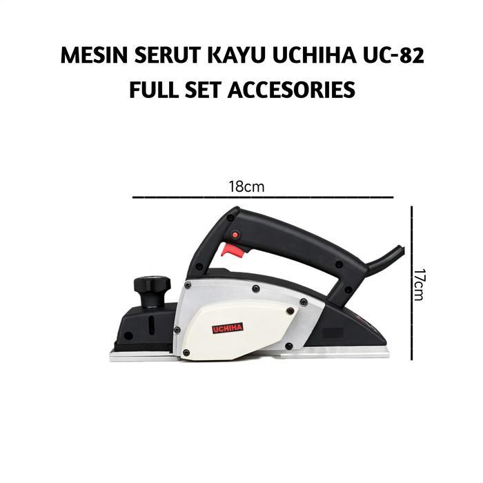 Uchiha Mesin Serut Pasah Sugu Uc-82 440W 17500Rpm Garansi Resmi 12 Bulan Air Cooling System Standar