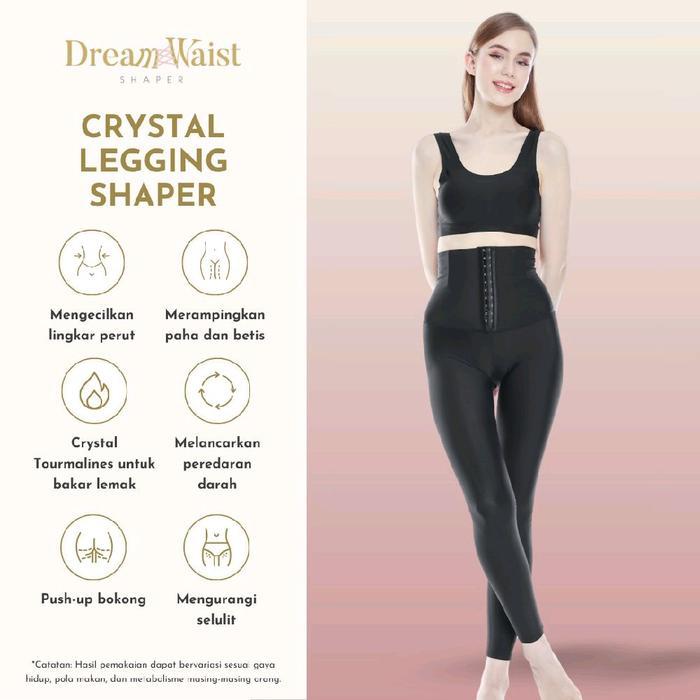 DreamWaist Crystal Legging Shaper Korset Perut Paha dan Betis dengan Crystal Tourmalines Mengecilkan