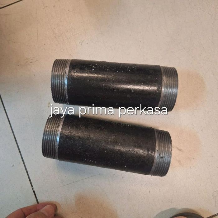 PIPA NEPEL BESI DRAT 2 INCH / PIPA NEPEL CARBON STEEL (PJNG 15CM)