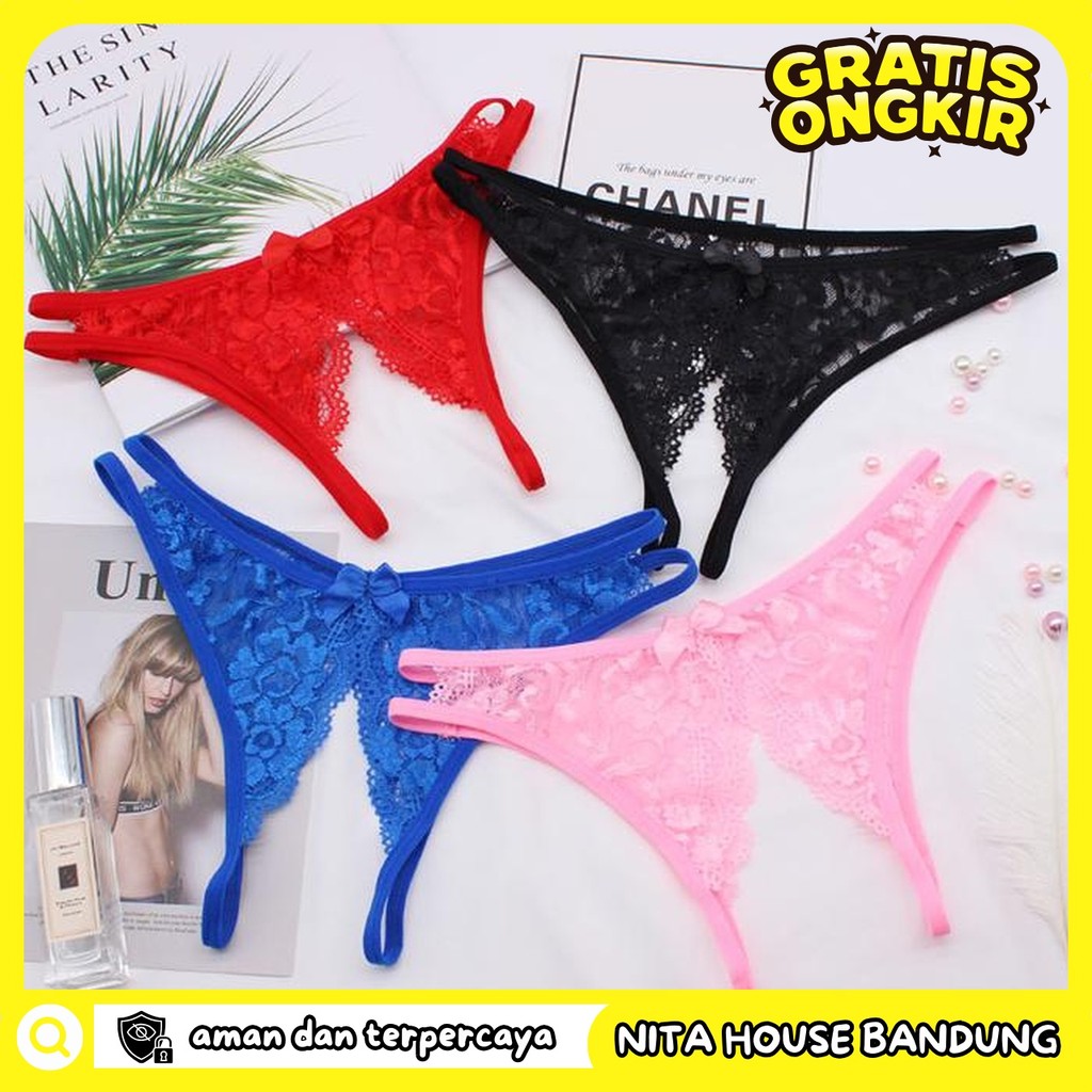 GSTRING CELANA OPEN CELANA DALAM CD WANITA THONG PRIVASI AMAN