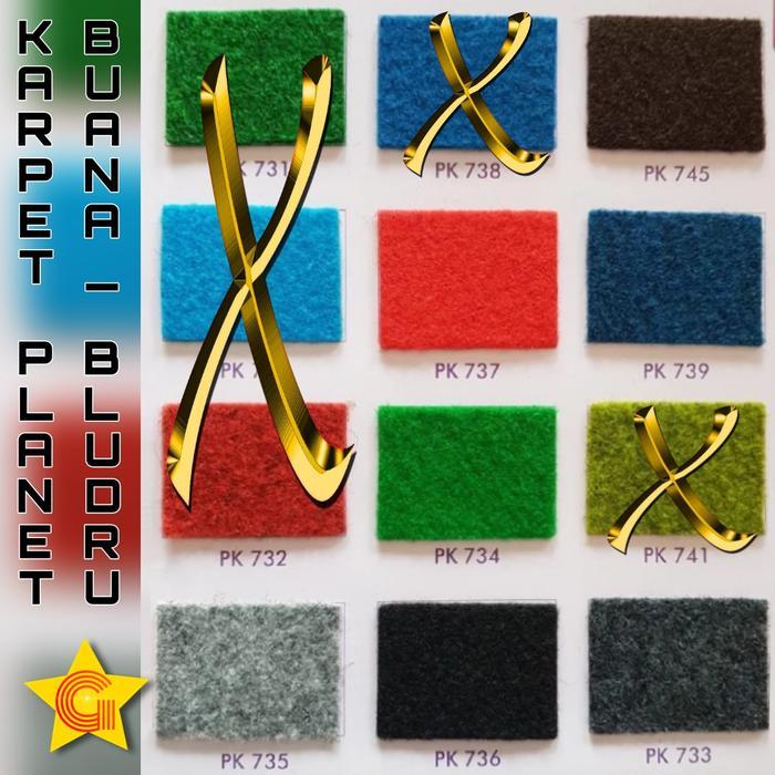 Karpet Bludru Polos Planet Super Buana 1 Roll 2x30m 3mm