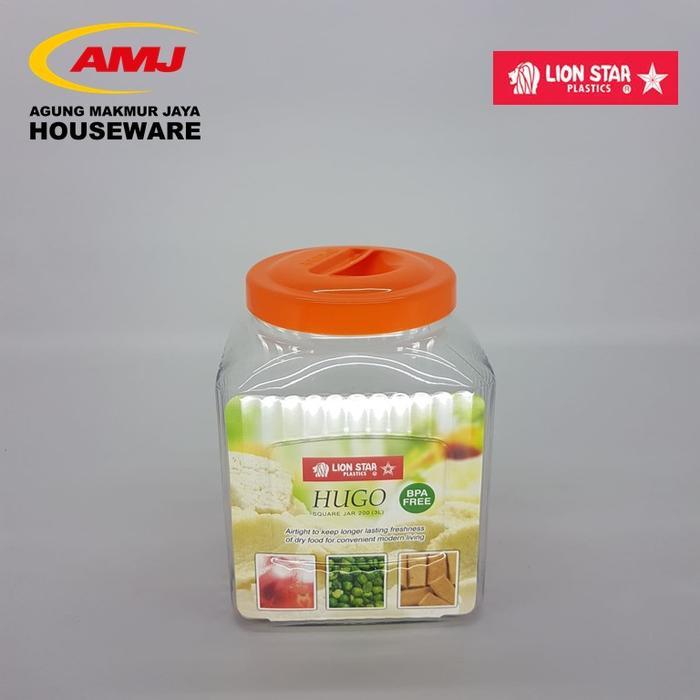 TOPLES HUGO SQUARE JAR 200 (3 LITER) LION STAR