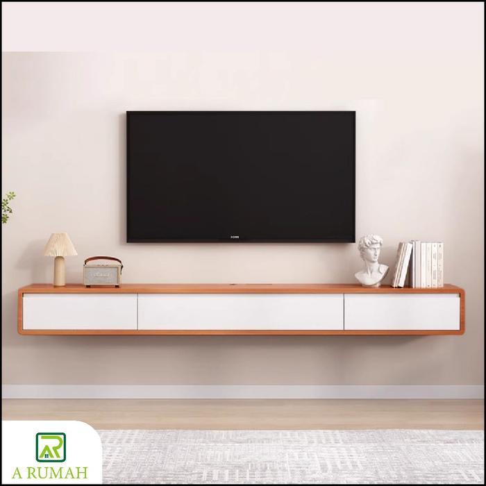 Meja Tv Gantung Minimalis Rak Tv Gantung Minimalis Lemari Tv Dinding Buffet Tv Kayu Furniture